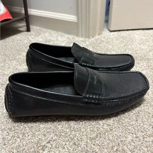 Tommy Hilfiger Men's Black Leather Loafers